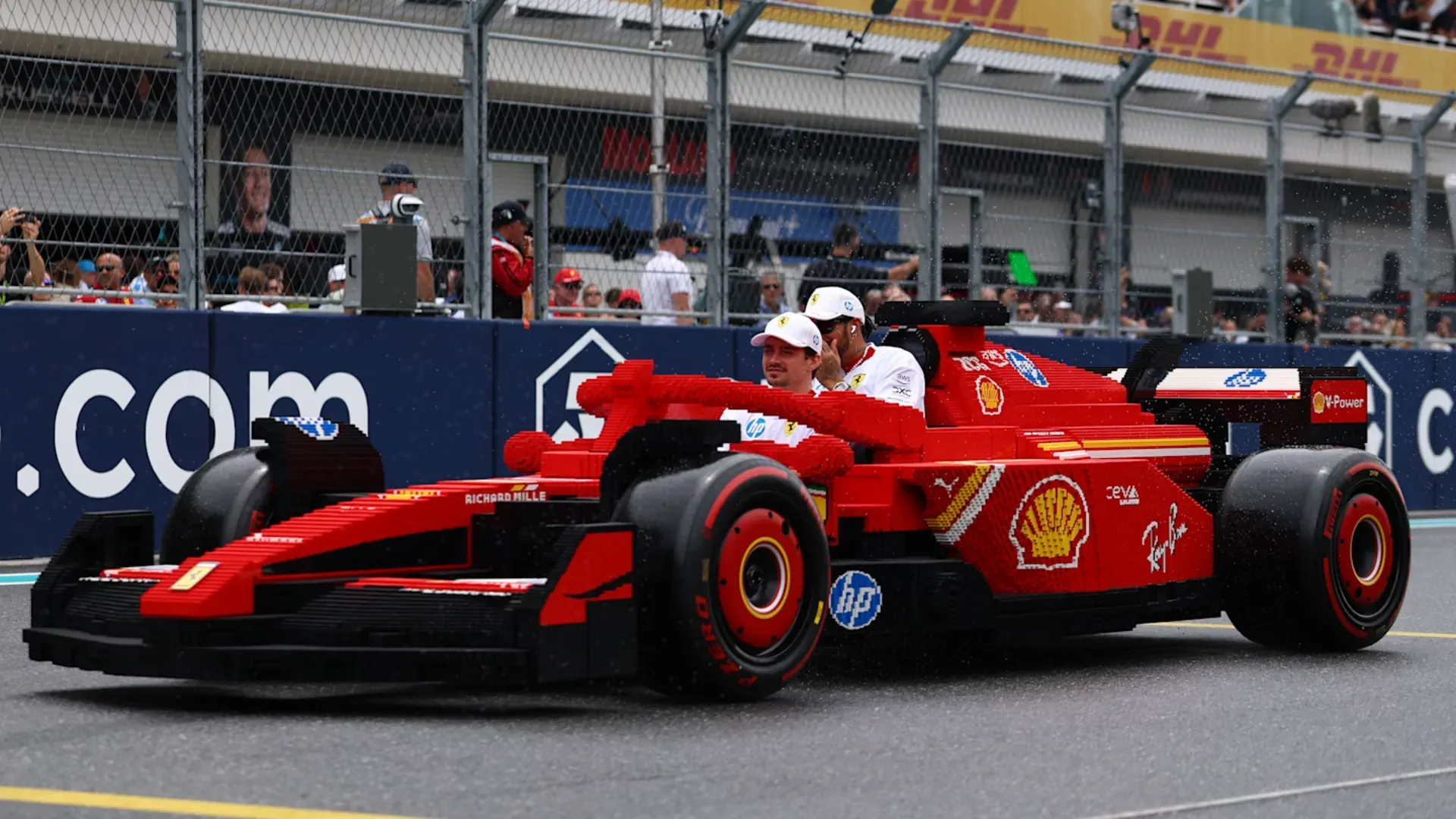 Life-sized LEGO F1 car detail