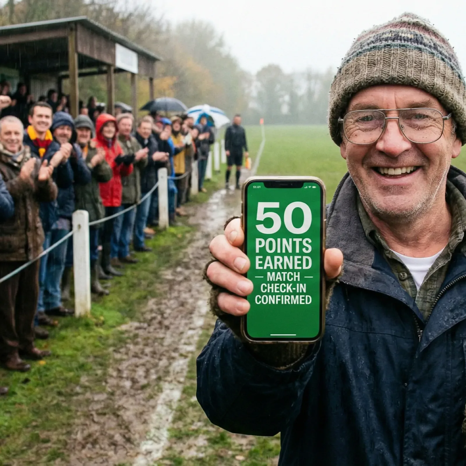 Sunday League Match Day Check-ins